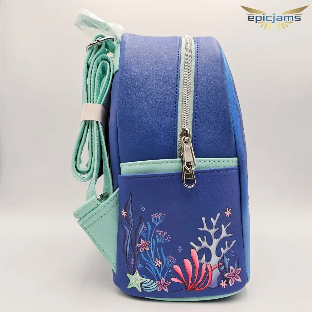 Loungefly Disney The Little Mermaid Under The Sea Mini Backpack - Picture 4 of 9